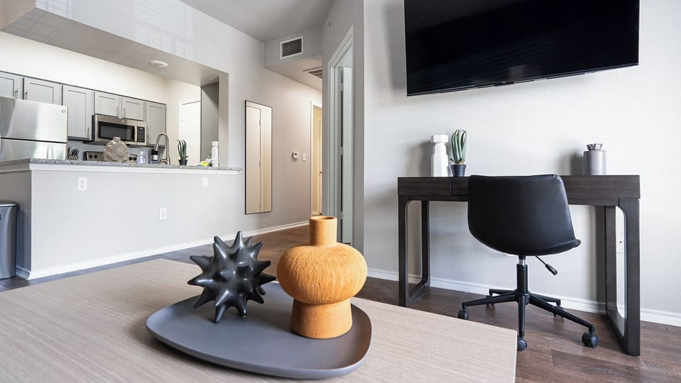 Apartment (2 Bedrooms) | Living area | 50-inch TV with digital channels