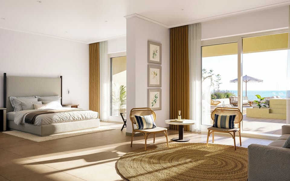 Suite, Terrace, Sea View | Premium bedding, minibar, individually decorated, individually furnished
