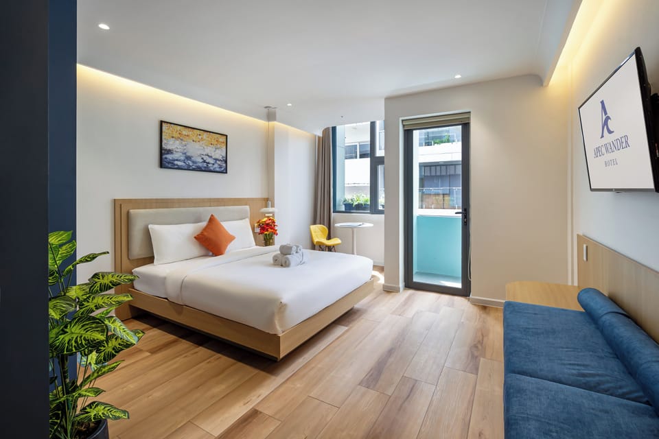 Deluxe Double Room, Balcony, City View | Minibar, desk, free WiFi, bed sheets