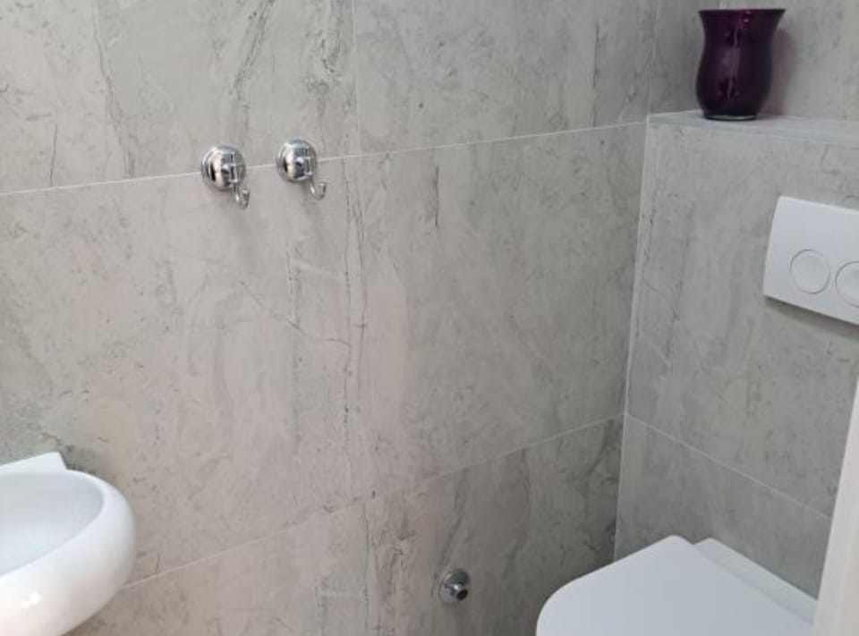 Villa (Villa With Pool) | Bathroom | Shower, slippers, towels