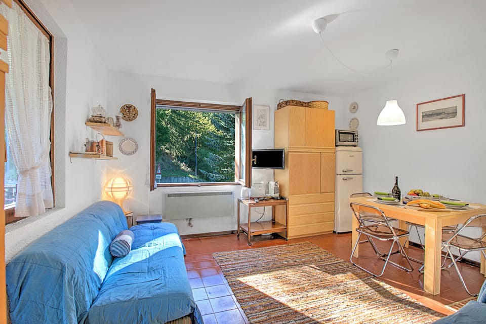 Family Apartment, Multiple Bedrooms (Appartamento Chez Mavi Cond Il Rio) | Living area | 21-inch Smart TV with cable channels