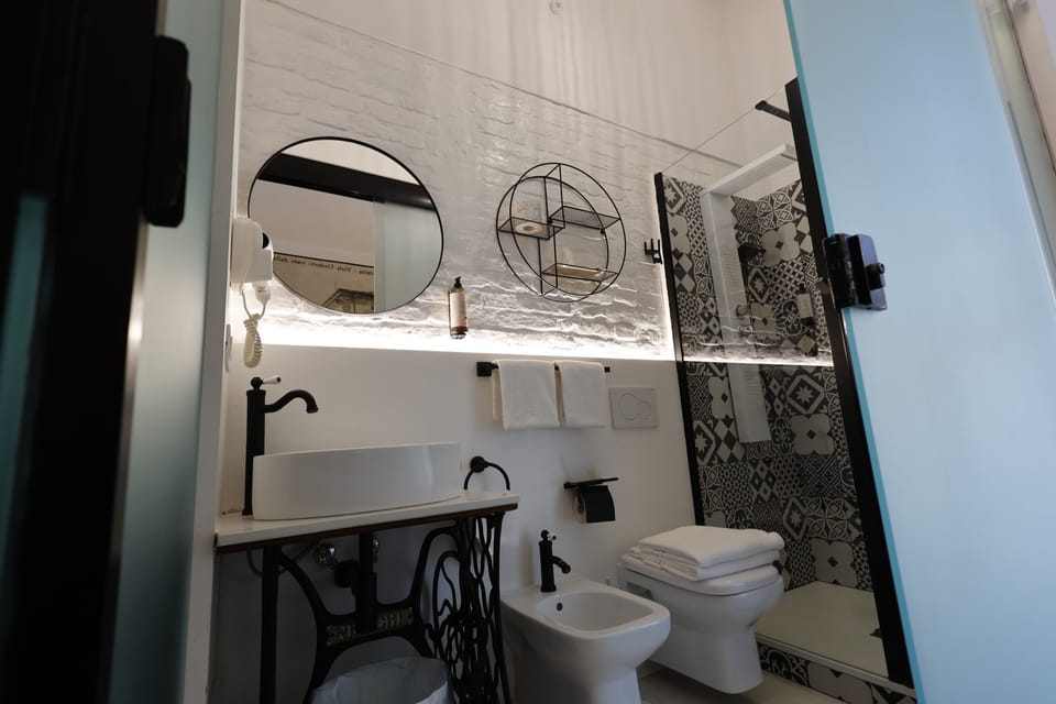 Comfort Double or Twin Room, 1 Queen Bed, Private Bathroom, City View | Bathroom | Shower, free toiletries, hair dryer, towels