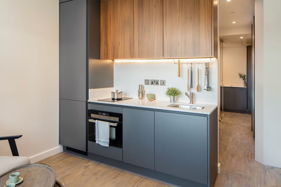 Studio, Non Smoking, City View | Private kitchen | Electric kettle