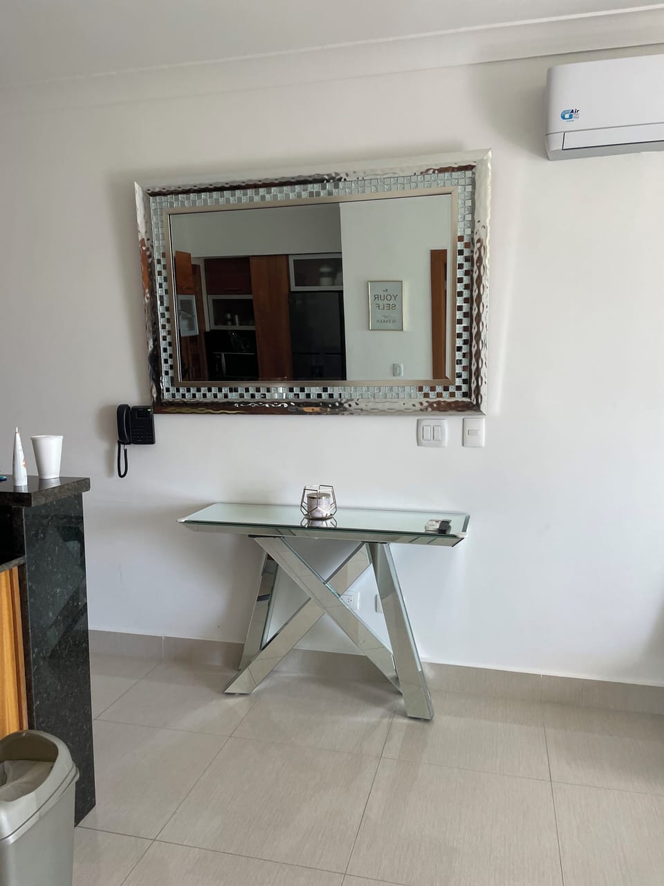 Deluxe Apartment, Balcony, City View | Living area | 55-inch LED TV with digital channels