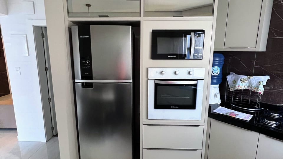 Apartment | Private kitchen | Fridge, microwave, oven, stovetop