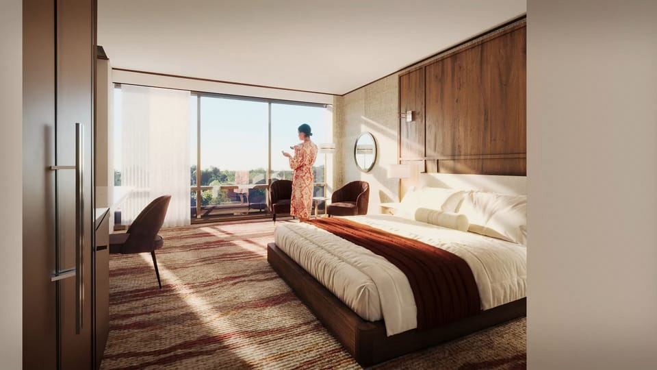 Deluxe Room, 1 King Bed | Premium bedding, pillowtop beds, in-room safe, cribs/infant beds
