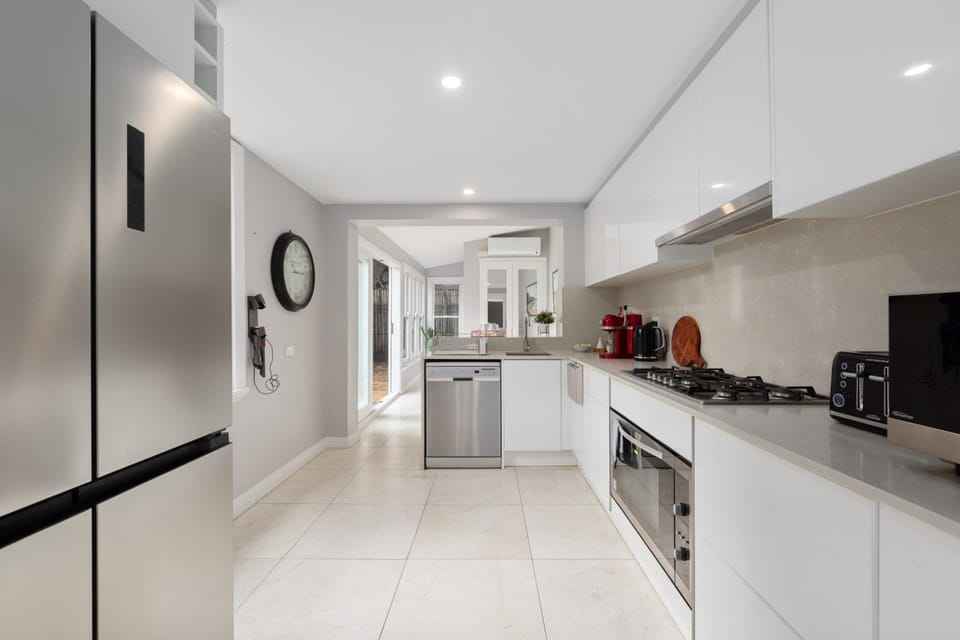 Apartment | Private kitchen | Fridge, microwave, oven, stovetop