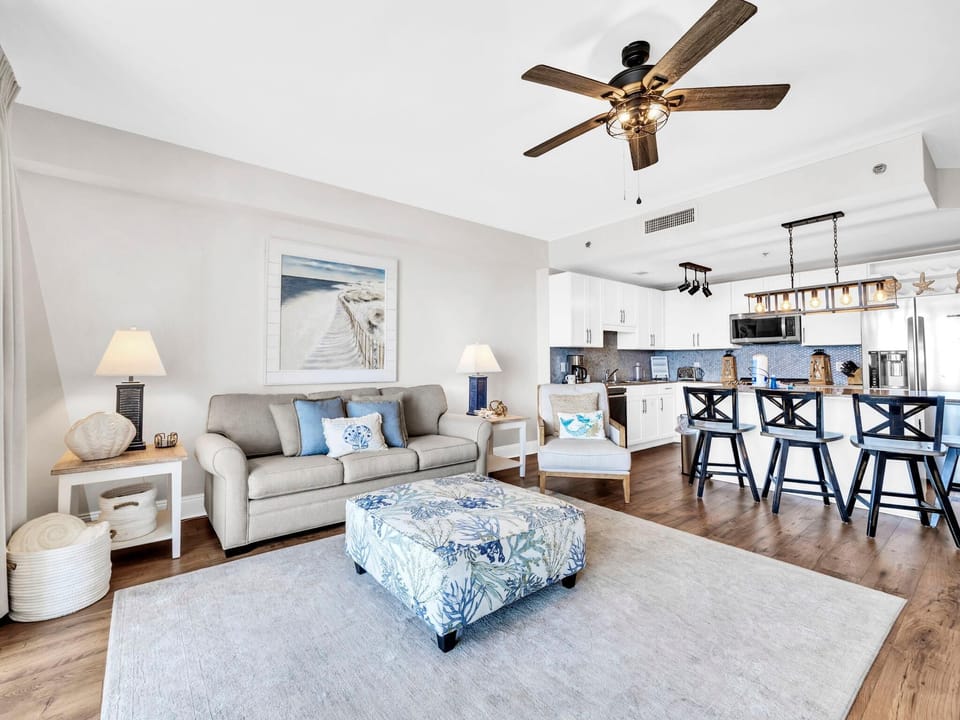 Condo, 1 King Bed with Sofa bed (Laketown Wharf 1213) | Living area