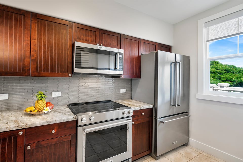 Condo, Multiple Beds, Lanai, Golf View (Fairway Villas Waikoloa J34) | Private kitchen