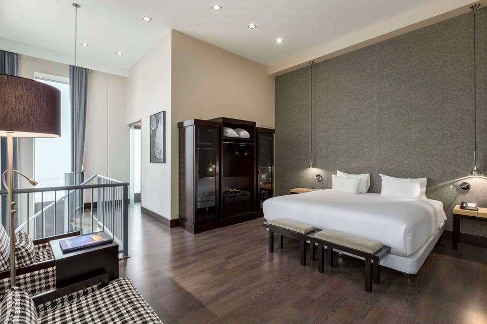 Maisonette Suite, View | Minibar, in-room safe, desk, soundproofing