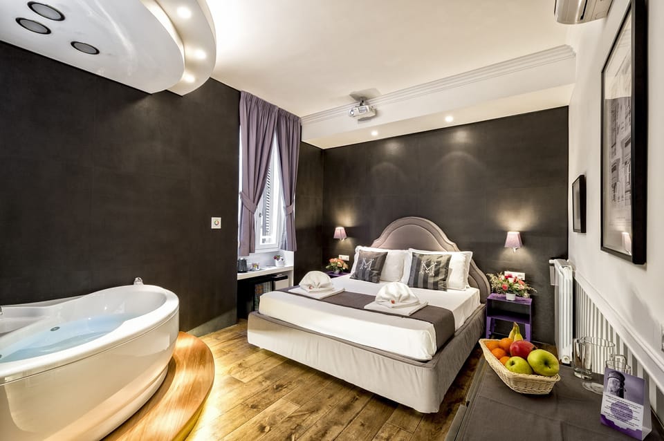 Deluxe Double Room, Jetted Tub | Premium bedding, pillowtop beds, minibar, in-room safe