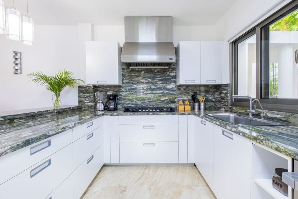 Villa, Golf View | Private kitchen | Electric kettle, toaster, highchair