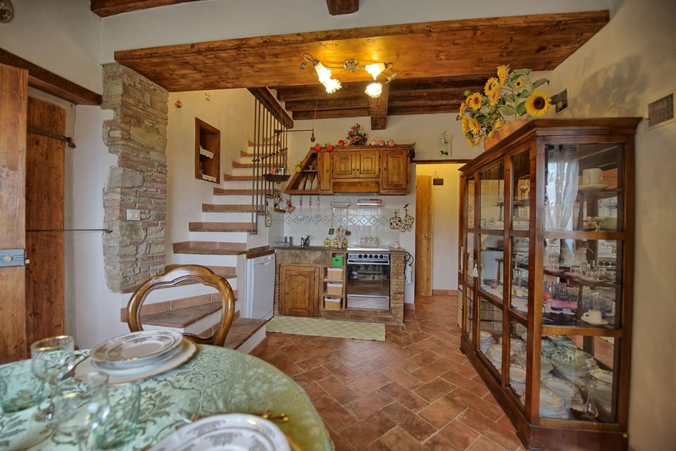 Panoramic House, 2 Bedrooms | Private kitchen | Full-size fridge, microwave, oven, stovetop