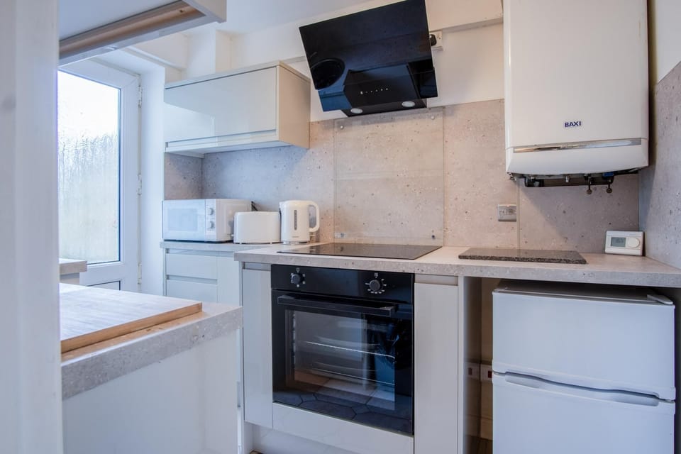 Apartment (1 Bedroom) | Private kitchen | Microwave, oven