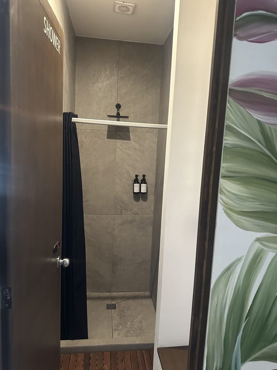 Soap, shampoo, toilet paper