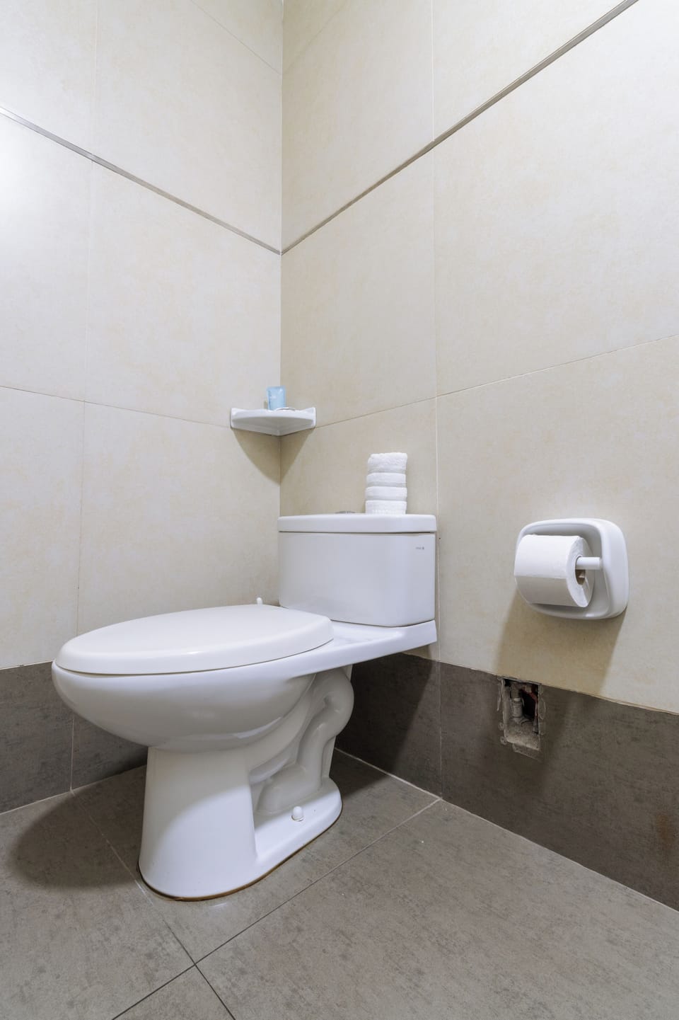 Shower, free toiletries, towels