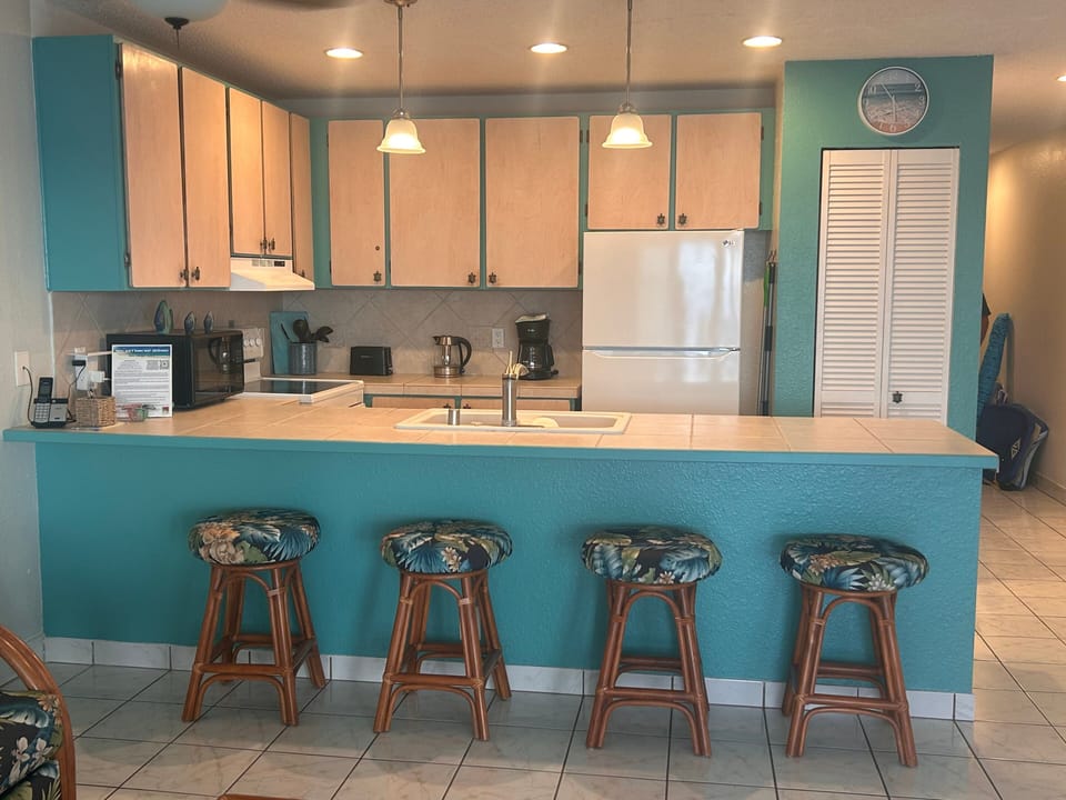 Condo, 1 King Bed with Sofa bed, Lanai, Ocean View (Sea Village 3311) | Private kitchen