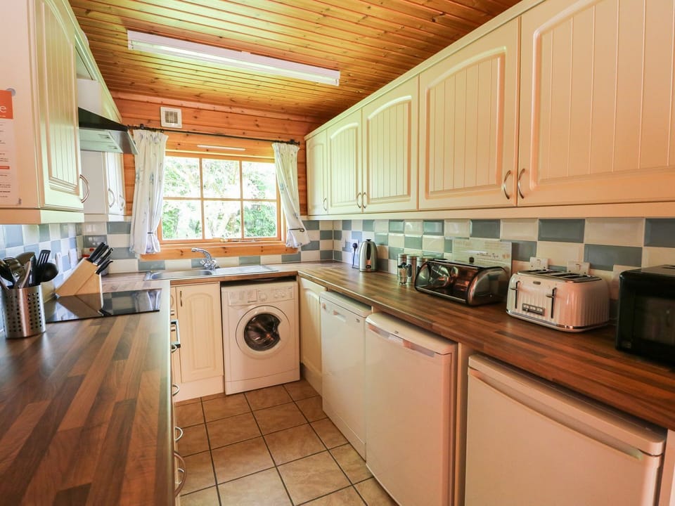 Fridge, microwave, dishwasher, toaster
