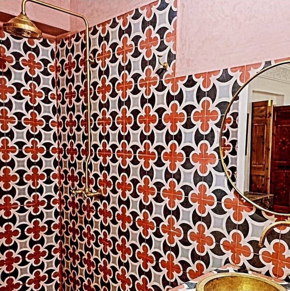 Luxury Room, Patio, Pool View | Bathroom | Shower, slippers, towels, soap