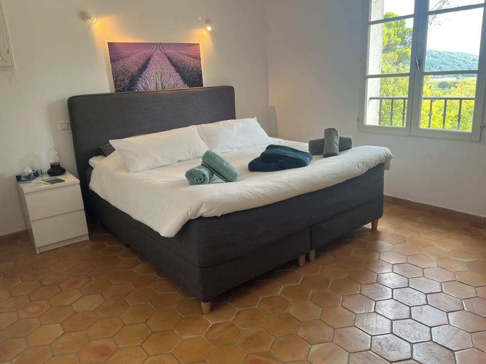 Deluxe Double Room, Air conditioning, Mountain View | Hypo-allergenic bedding, free WiFi, bed sheets