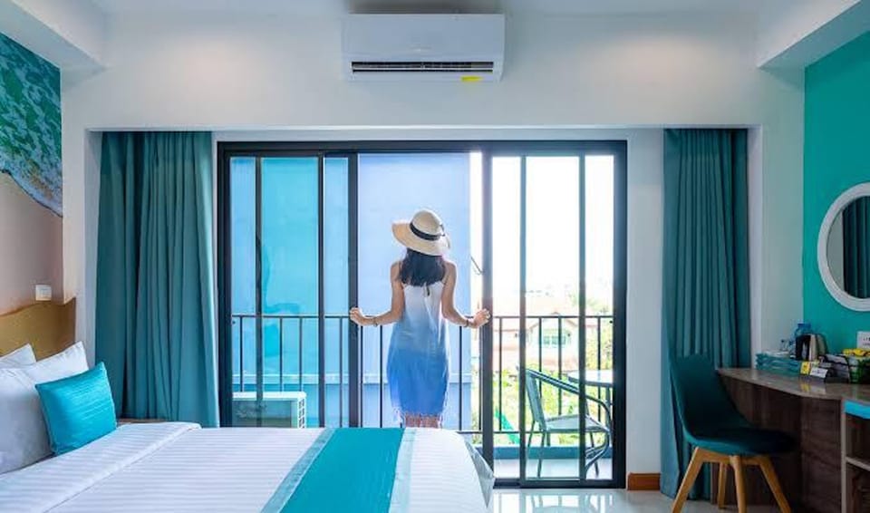 Deluxe Double Room, Balcony, City View | View from room