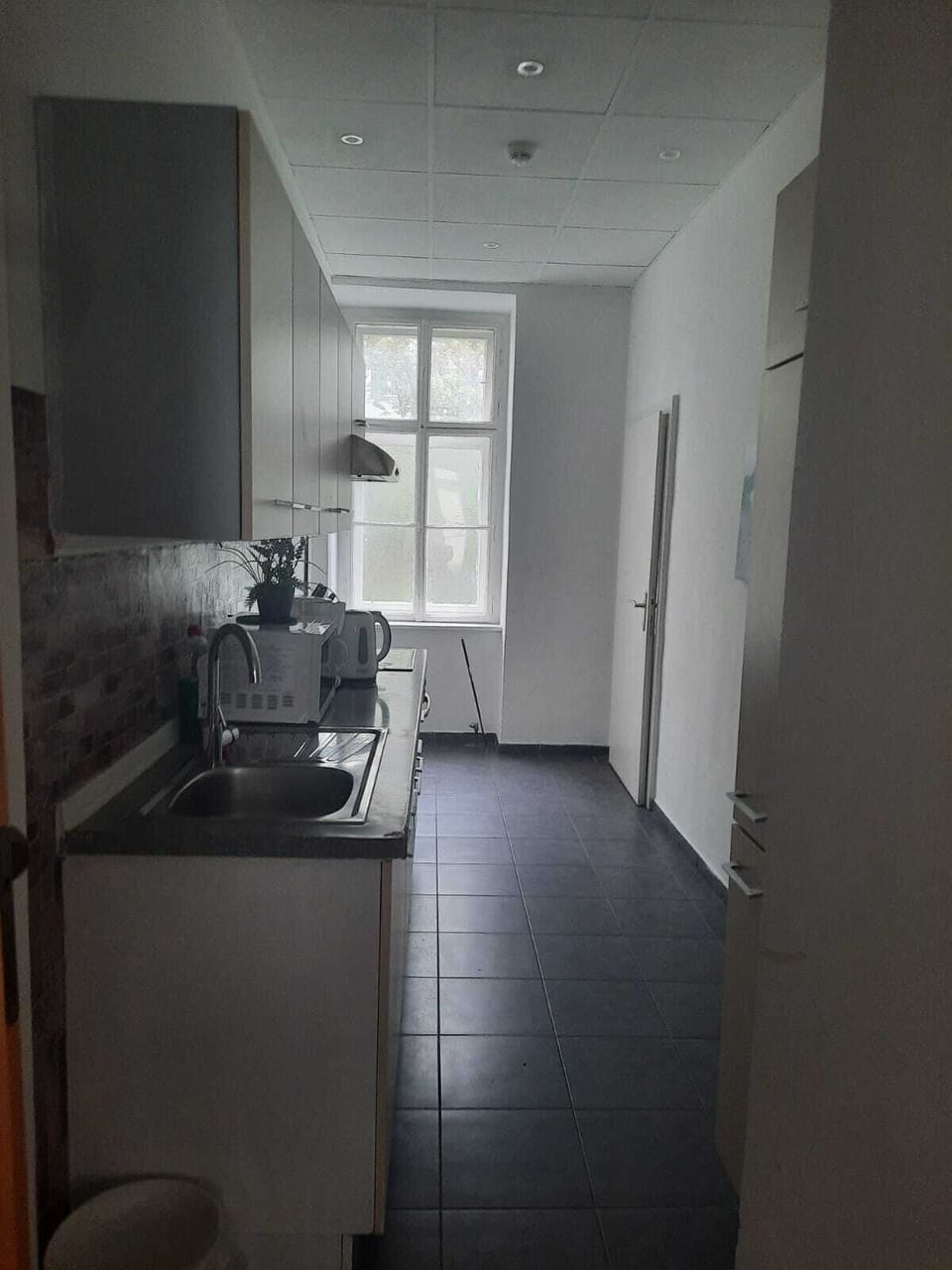 Basic Apartment | Private kitchen | Fridge, microwave, oven, stovetop