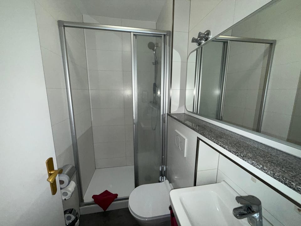 Basic Room | Bathroom | Shower, hair dryer, towels, soap