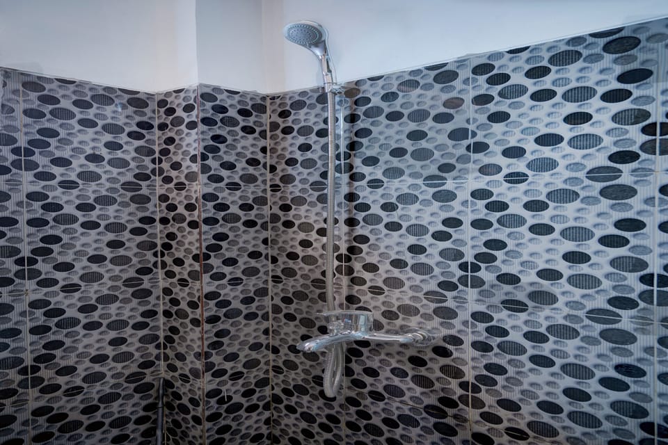 Shower, towels, soap