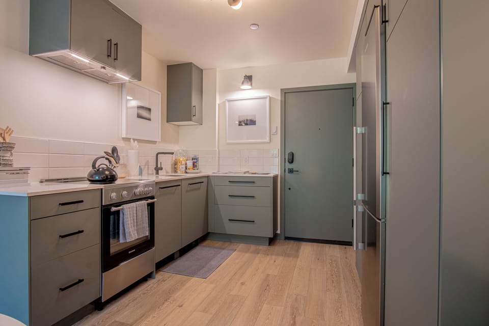 Condo, 1 Queen Bed, Patio, Mountain View (Angani Studio) | Private kitchen | Dining tables