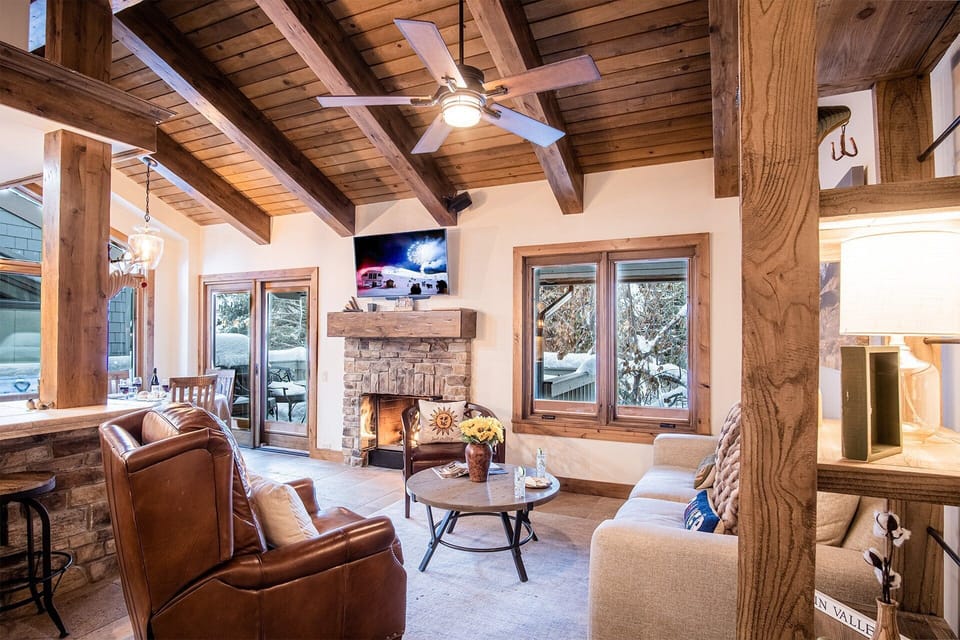 Condo, Multiple Beds, Patio, Mountain View (Sun Valley Condo 154) | Living area | 42-inch flat-screen TV with digital channels