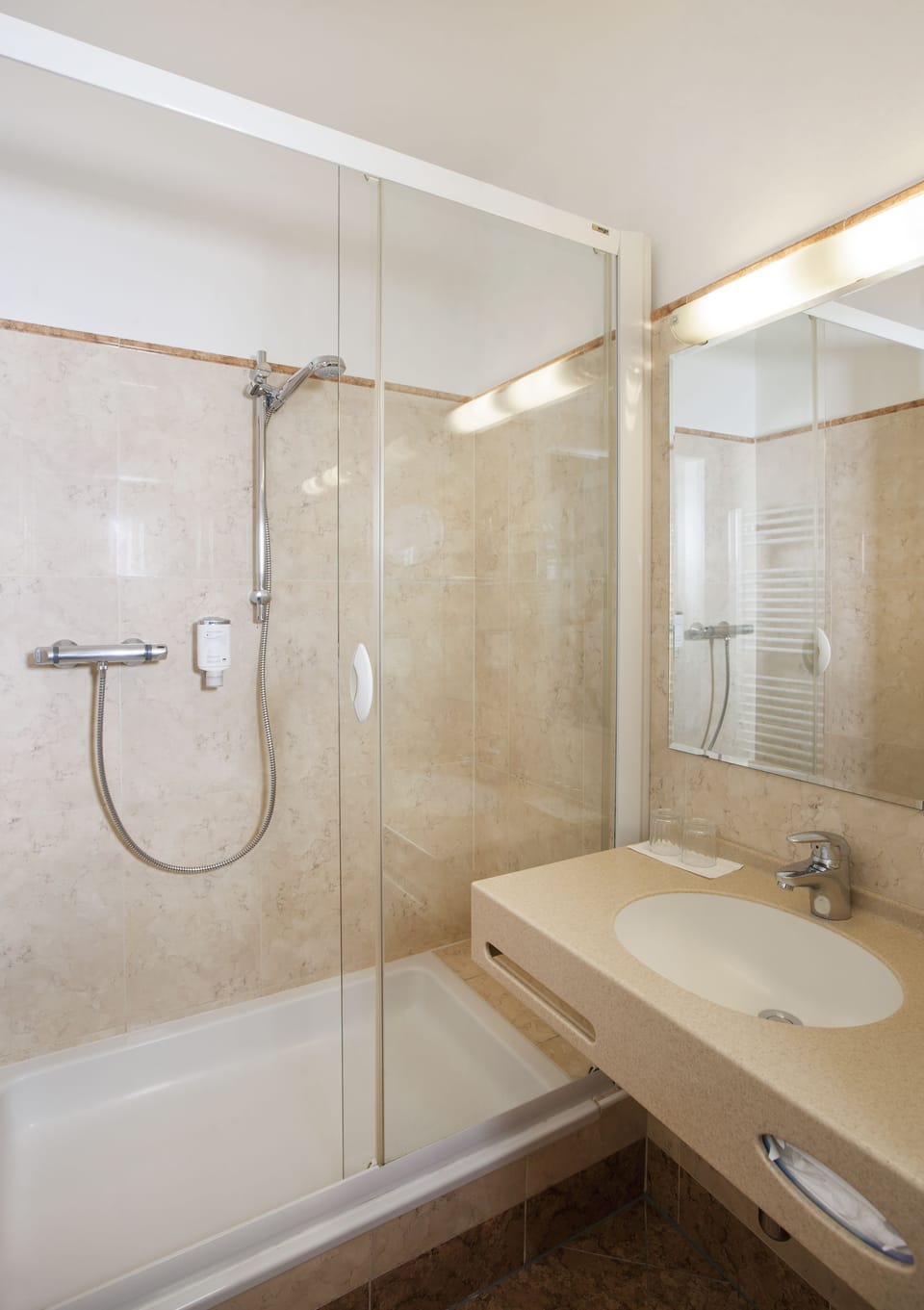 Free toiletries, hair dryer, towels