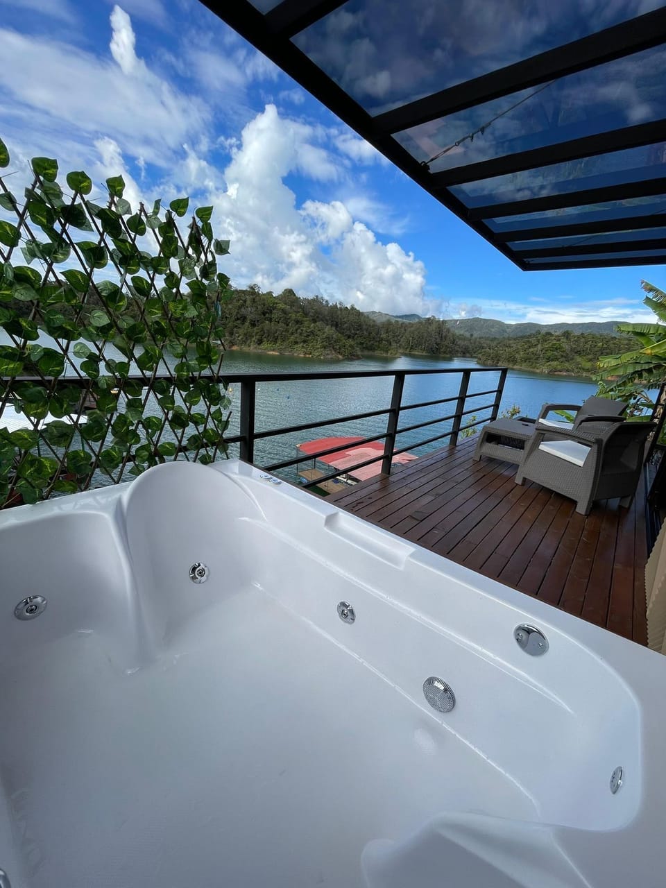 Luxury Cabin, Mountain View | Private spa tub