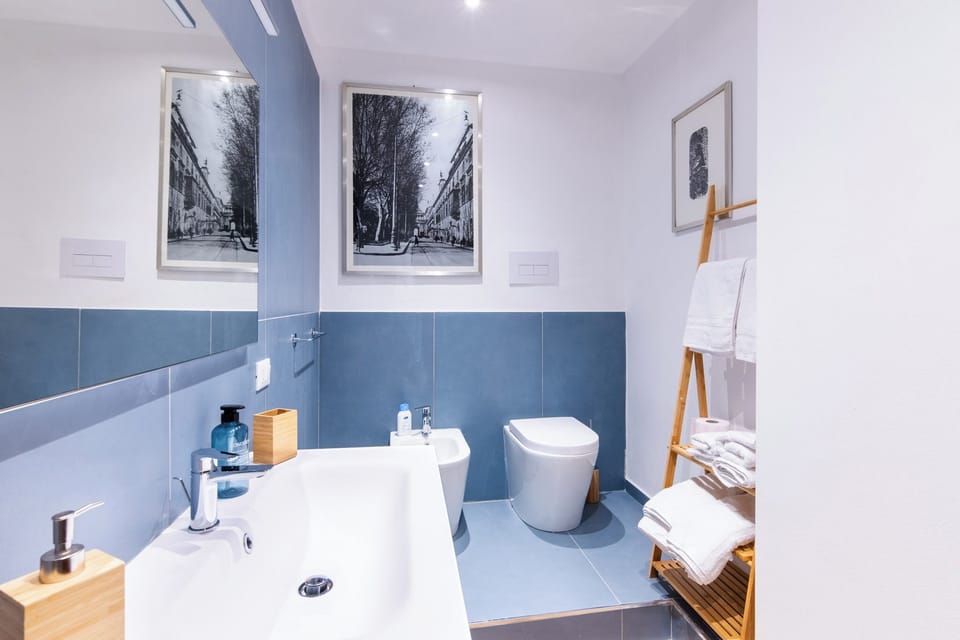Superior Double or Twin Room, Multiple Beds, Balcony | Bathroom | Hair dryer, bidet, towels, soap