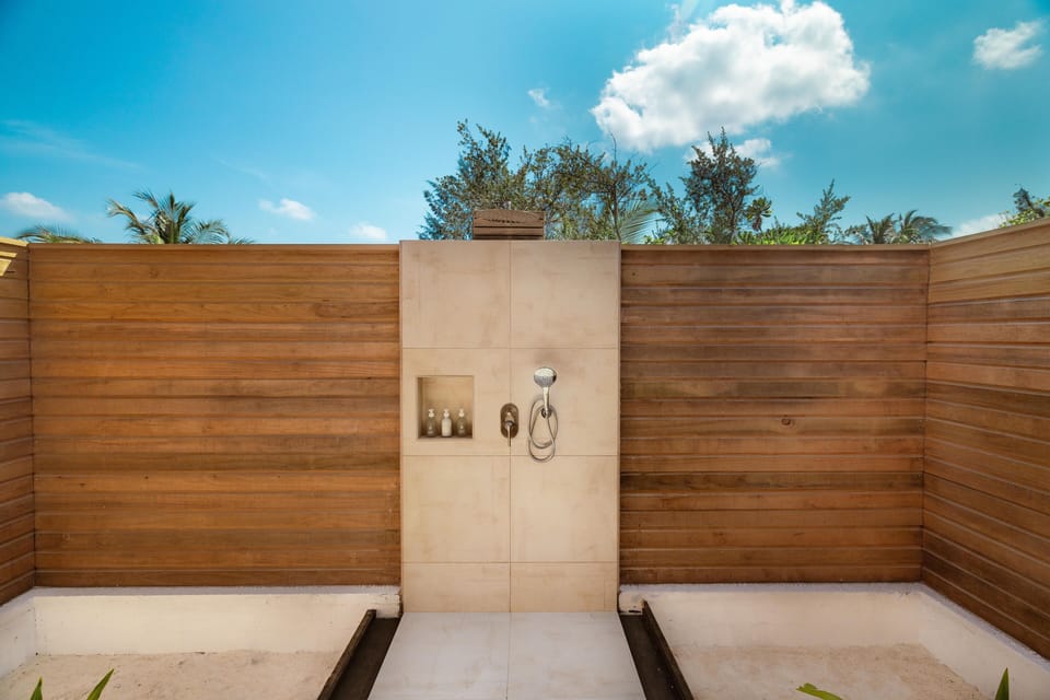 Sunset Beach Pool Villa | Bathroom | Free toiletries, hair dryer, towels, soap