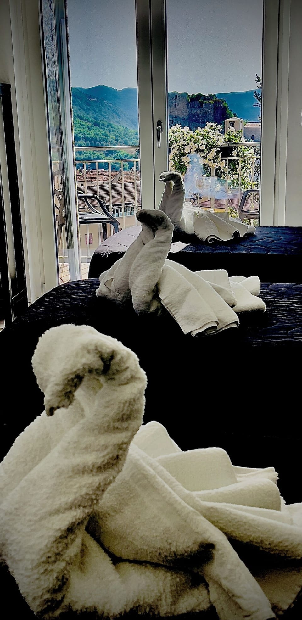 Deluxe Triple Room, Balcony, Mountain View | Desk, iron/ironing board, free WiFi