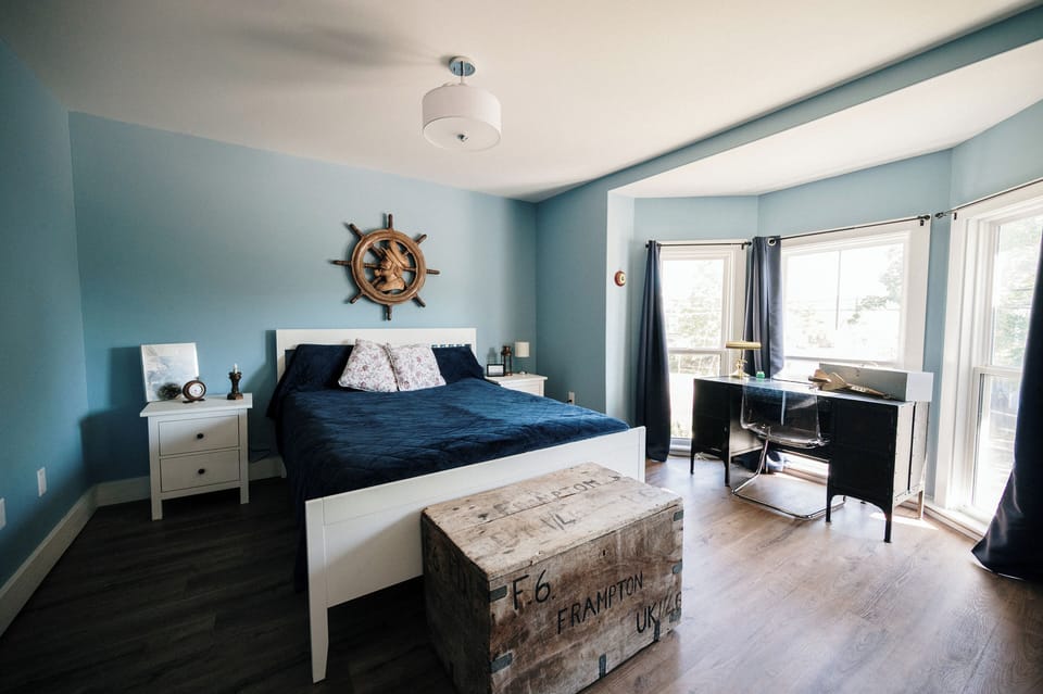 The Captains Lair | Individually decorated, individually furnished, blackout drapes