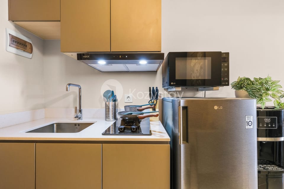 Apartment, 1 Bedroom, Ocean View | Private kitchen | Full-size fridge, microwave, stovetop, rice cooker