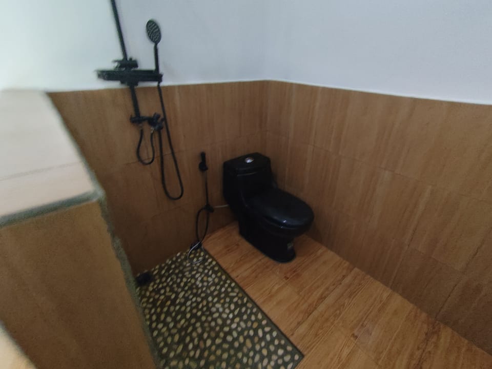 Standard Double Room | Bathroom | Shower, towels, soap, toilet paper