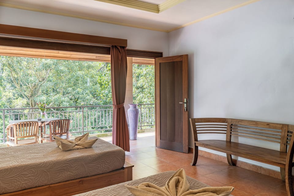 Superior Twin Room, Balcony, Pool View | Desk, free WiFi, bed sheets