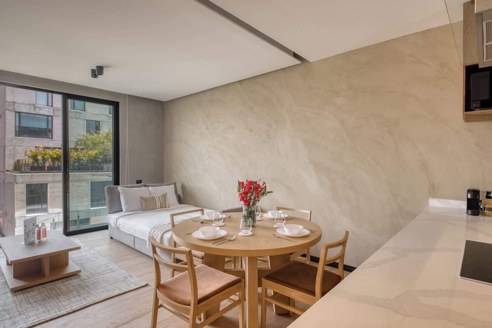 Apartment, 1 King Bed with Sofa bed, Balcony, City View (Piso Roma 7) | Interior