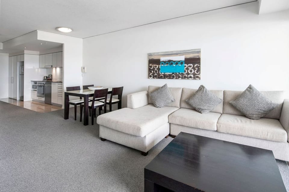 Apartment, 1 Bedroom, Balcony, Mountain View | Living area | Flat-screen TV