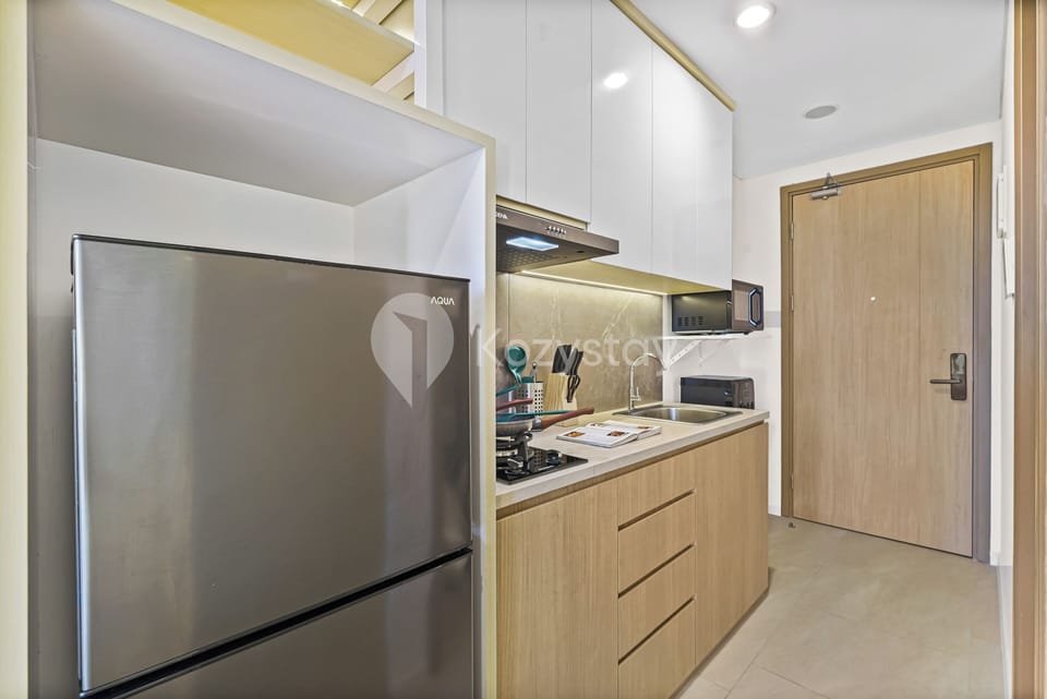 Apartment, 1 Bedroom, City View | Private kitchen | Microwave, stovetop, rice cooker, cookware/dishes/utensils