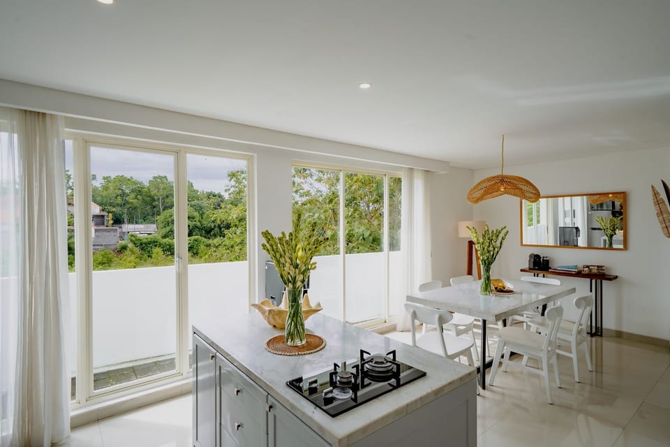 Comfort Villa, 2 Bedrooms | Private kitchen | Fridge, microwave, stovetop, coffee/tea maker