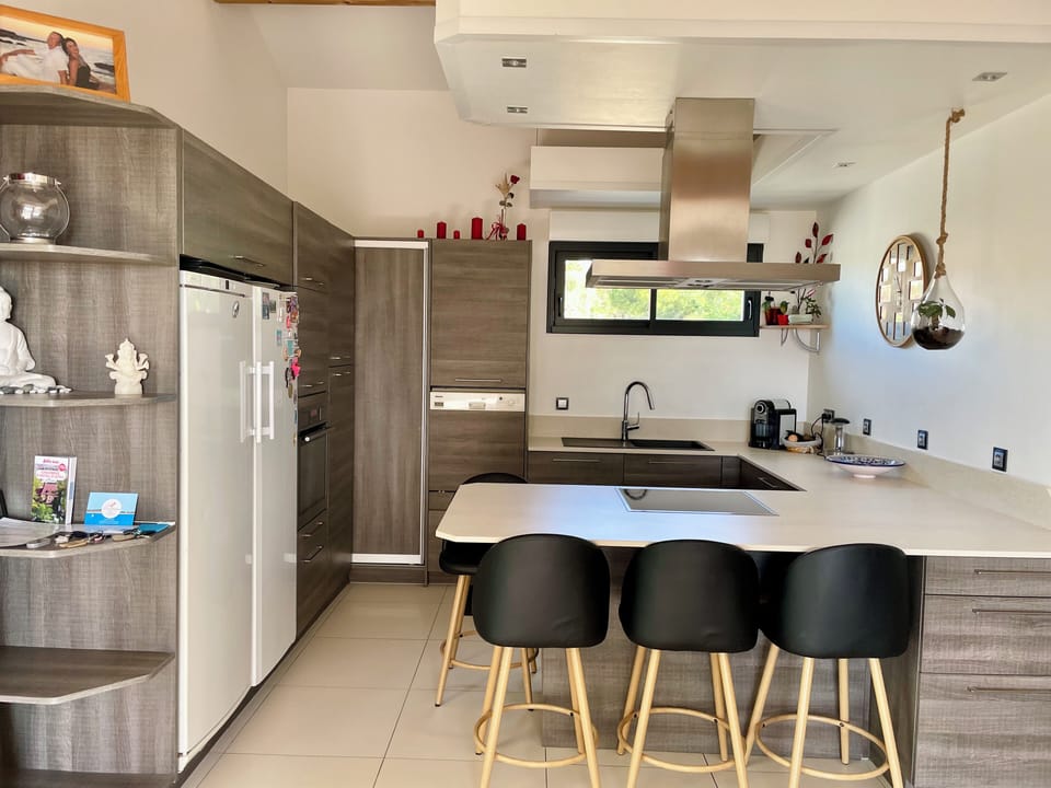 Luxury Villa, 4 Bedrooms, Private Pool, Sea View | Private kitchen | Espresso maker, electric kettle