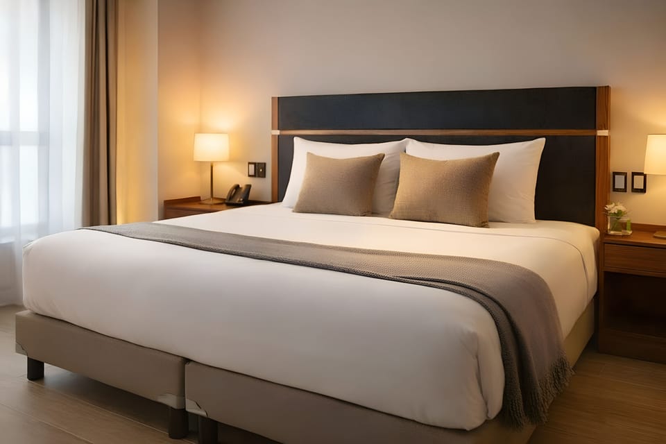 Premium Suite, City View | Egyptian cotton sheets, premium bedding, Tempur-Pedic beds, desk