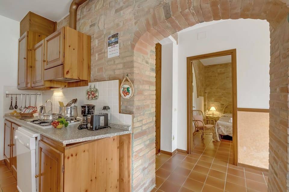 Standard Apartment, 2 Bedrooms, Terrace, Mountainside (Apartment Ciclamino Shared Pool &) | Private kitchen