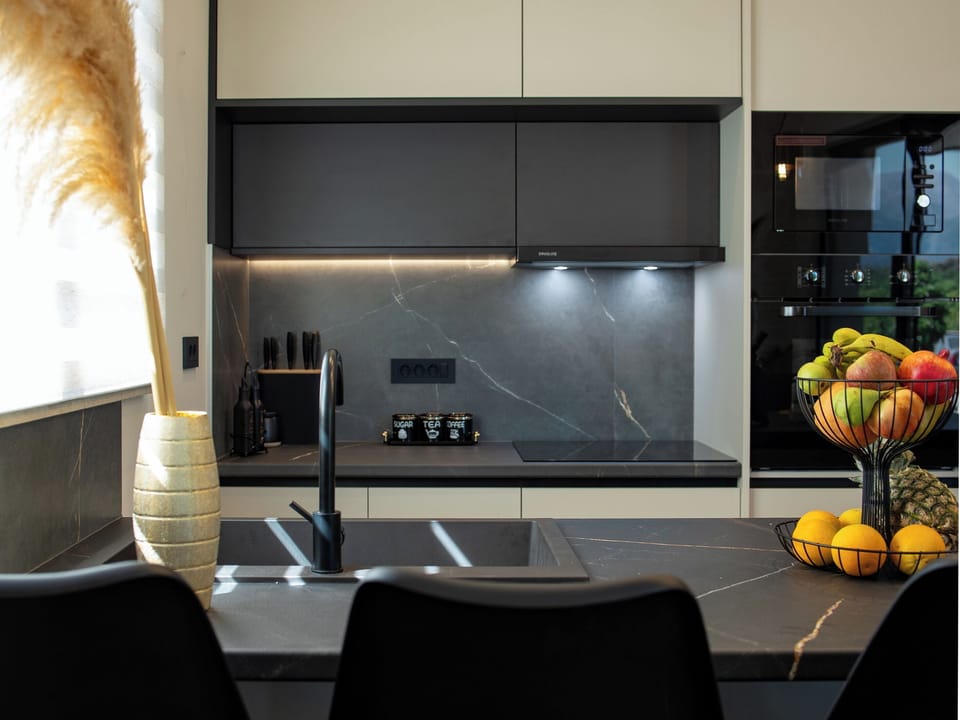 Luxury Villa, Garden View | Private kitchen | Espresso maker, electric kettle, toaster, cleaning supplies
