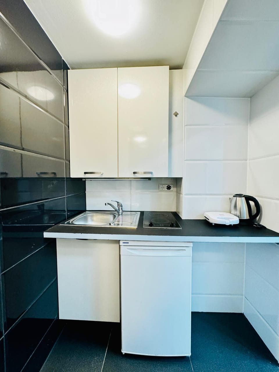 Basic Studio | Private kitchen | Mini-fridge, stovetop, cookware/dishes/utensils