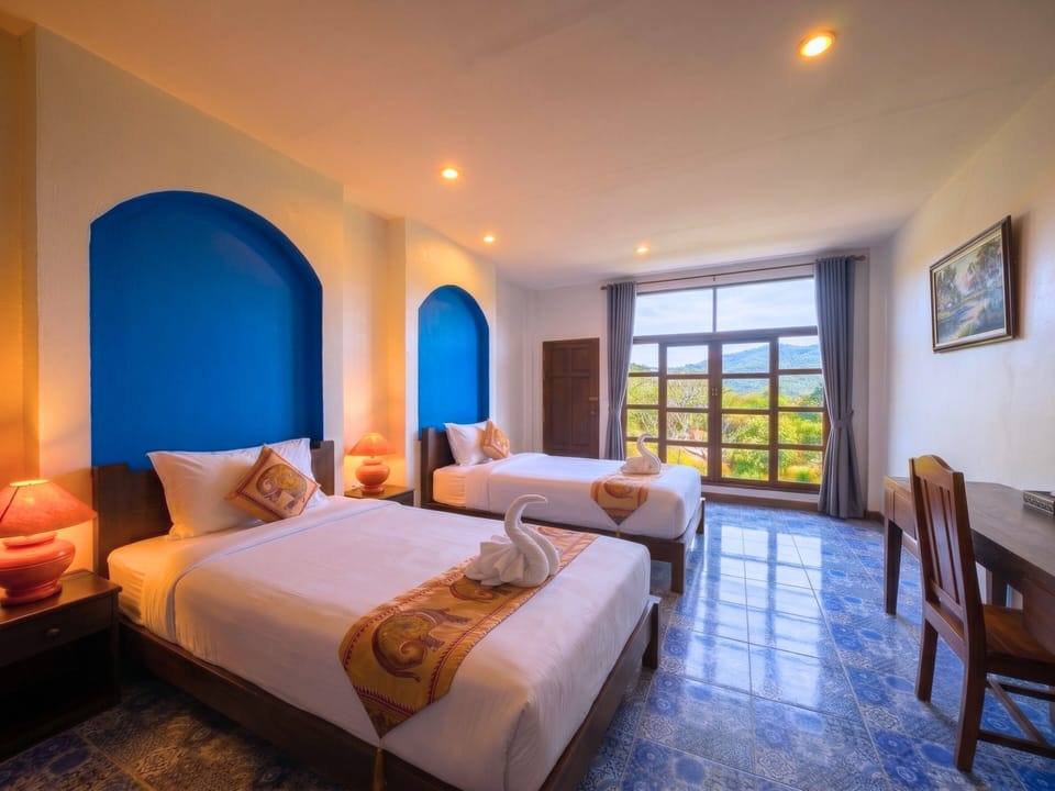 Studio, Terrace, Mountain View | Desk, laptop workspace, WiFi (free), bed sheets
