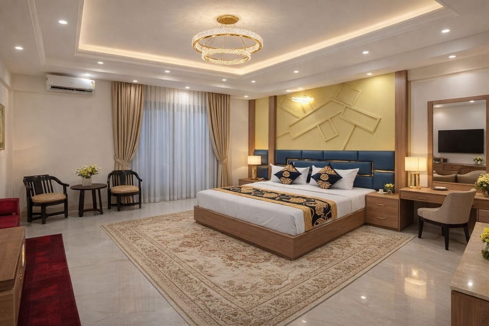 Deluxe Room, 1 Bedroom, Balcony, City View | Premium bedding, down comforters, memory foam beds, in-room safe